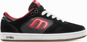 Skate Topanky Etnies WINDROW Detske Čierne Červené Biele | Slovensko-386074