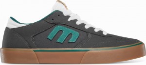 Skate Topanky Etnies WINDROW VULC Panske Tmavo Siva Biele | Slovensko-948572