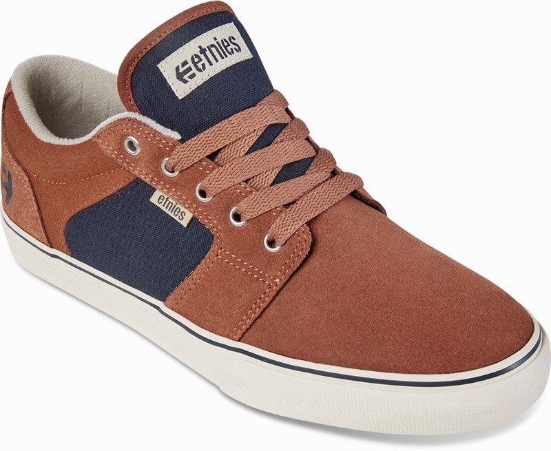 Skate Topanky Etnies BARGE LS Panske Oranžové Námornícka Modrá | Slovensko-410293