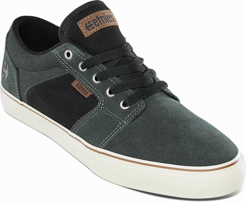 Skate Topanky Etnies BARGE LS Panske Zelene Čierne | Slovensko-841597