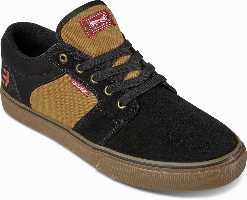 Skate Topanky Etnies BARGE LS X INDY Panske Čierne Hnede | Slovensko-365498