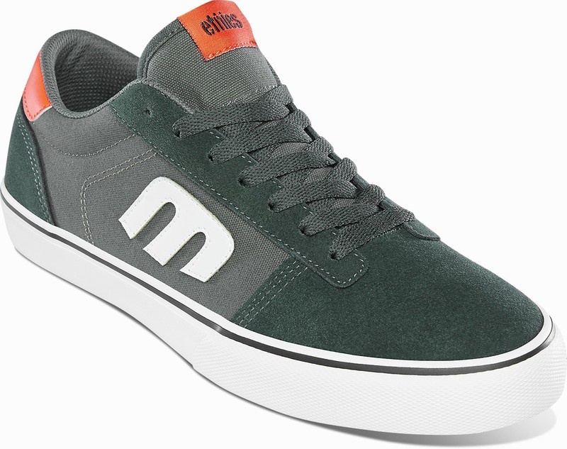 Skate Topanky Etnies CALLI VULC Panske Zelene Oranžové | Slovensko-893017