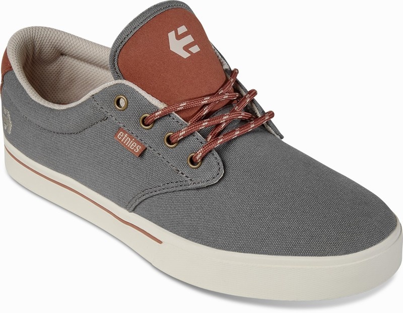 Skate Topanky Etnies JAMESON 2 ECO Panske Siva Oranžové | Slovensko-842367