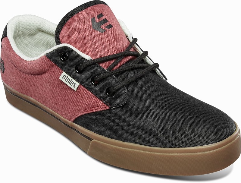 Skate Topanky Etnies JAMESON 2 ECO Panske Čierne Oranžové | Slovensko-901246