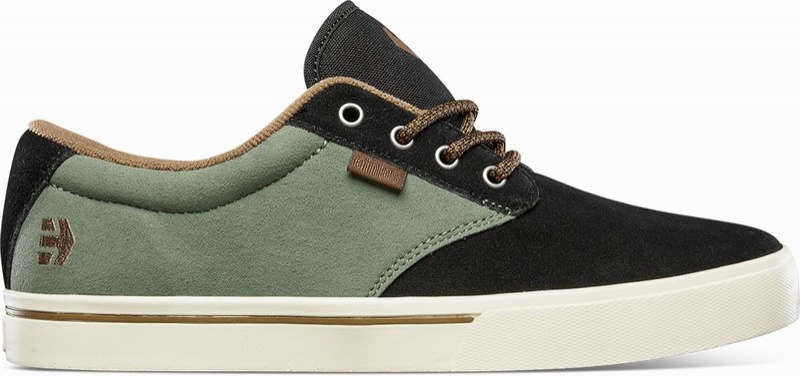 Skate Topanky Etnies JAMESON 2 Panske Čierne Olivovo Zelená | Slovensko-573982