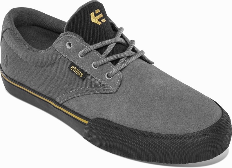 Skate Topanky Etnies JAMESON VULC Panske Siva Čierne Zlate | Slovensko-217906