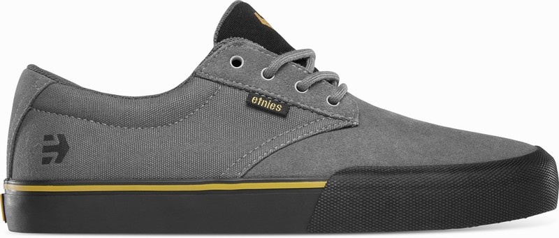 Skate Topanky Etnies JAMESON VULC Panske Siva Čierne Zlate | Slovensko-217906