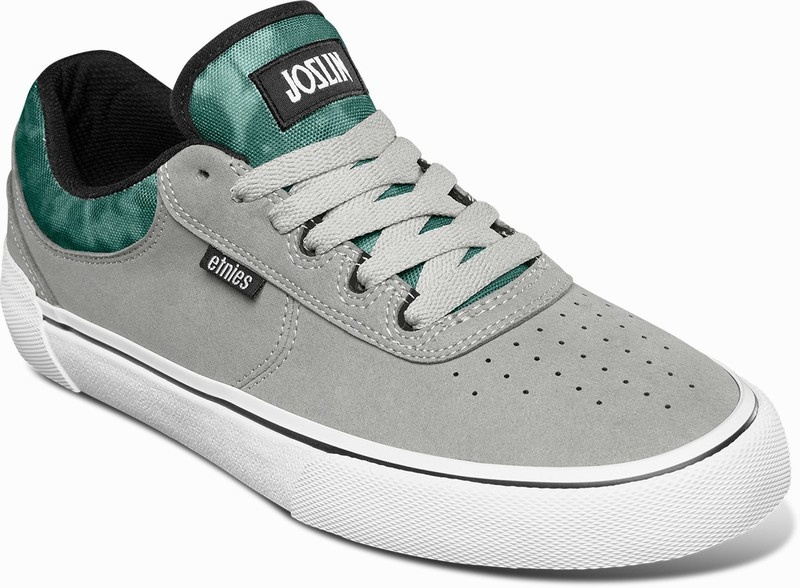 Skate Topanky Etnies JOSLIN VULC Panske Siva Čierne Biele | Slovensko-907568