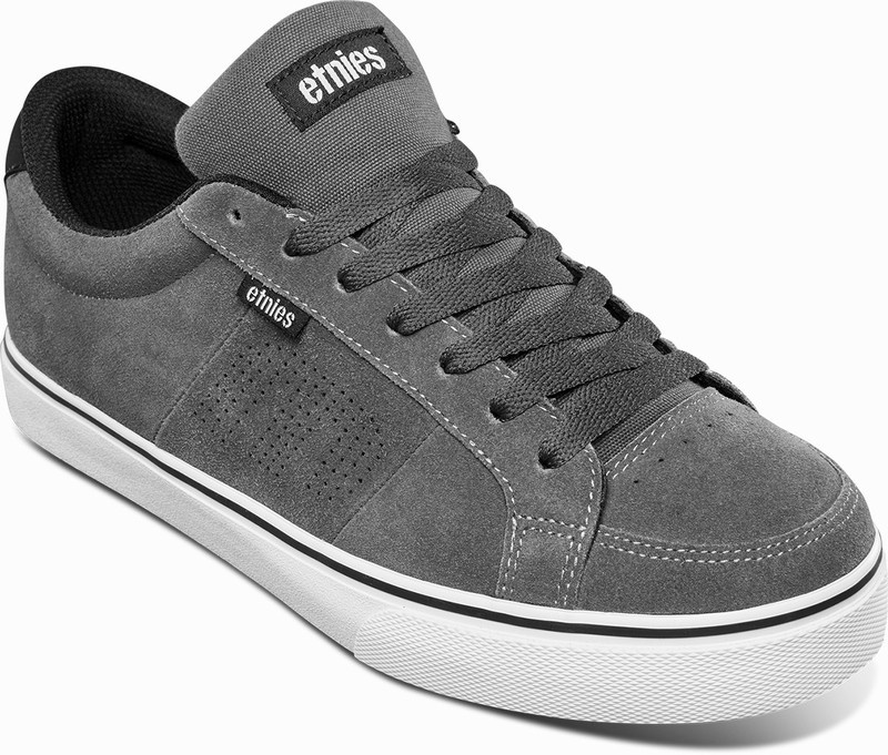 Skate Topanky Etnies KINGPIN VULC Panske Siva Čierne Biele | Slovensko-276183