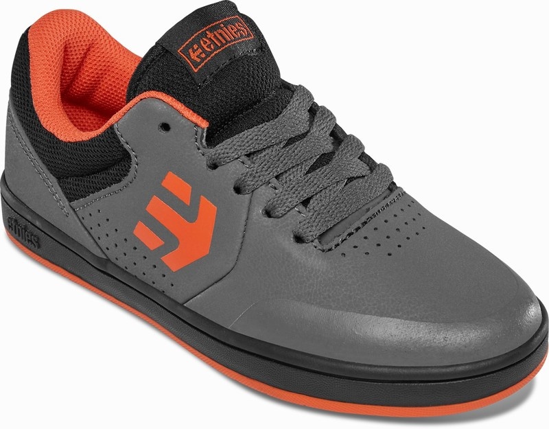 Skate Topanky Etnies MARANA Detske Siva Čierne Oranžové | Slovensko-125409