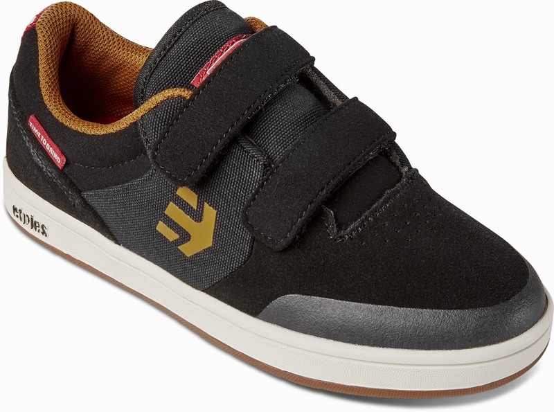 Skate Topanky Etnies MARANA X INDY LITTLE Detske Čierne | Slovensko-796258