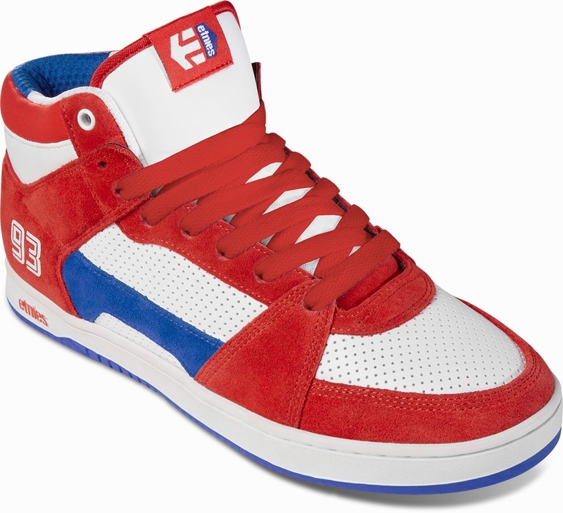 Skate Topanky Etnies MC RAP HI Panske Červené Biele Modre | Slovensko-314290