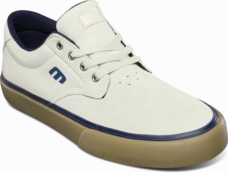 Skate Topanky Etnies SINGLETON VULC XLT Panske Biele Námornícka Modrá | Slovensko-418729