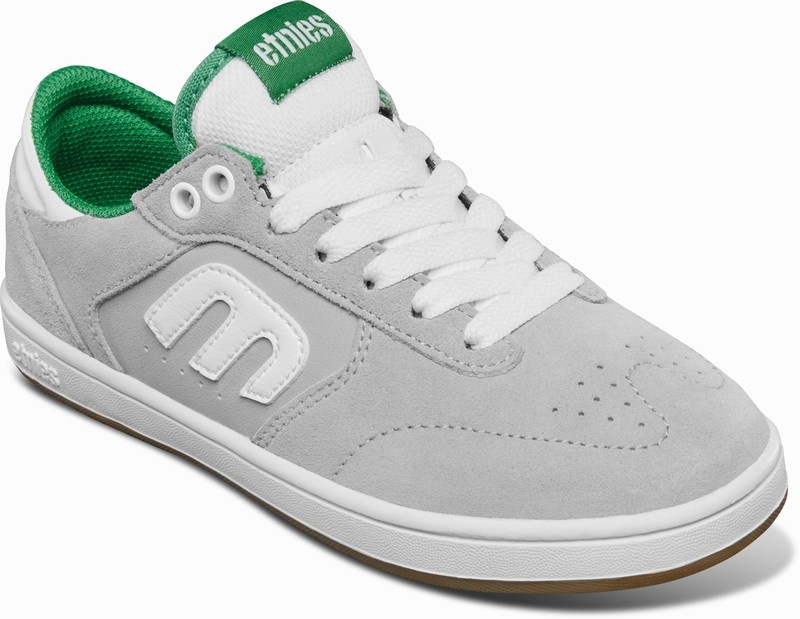 Skate Topanky Etnies WINDROW Detske Siva Biele Zelene | Slovensko-368510