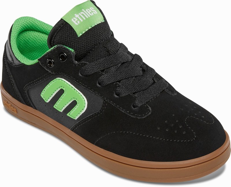 Skate Topanky Etnies WINDROW Detske Čierne Zelene | Slovensko-176495