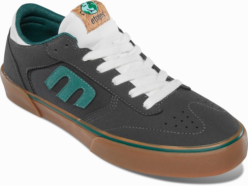 Skate Topanky Etnies WINDROW VULC Panske Tmavo Siva Biele | Slovensko-948572