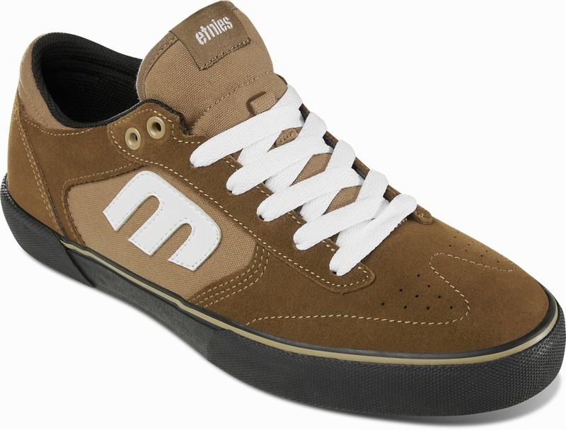 Skate Topanky Etnies WINDROW VULC Panske Hnede Čierne Biele | Slovensko-031657