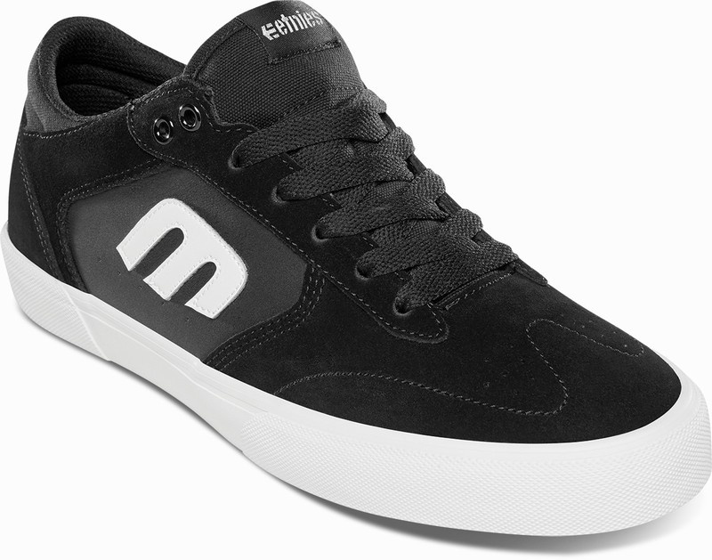 Skate Topanky Etnies WINDROW VULC Panske Čierne Biele | Slovensko-869125