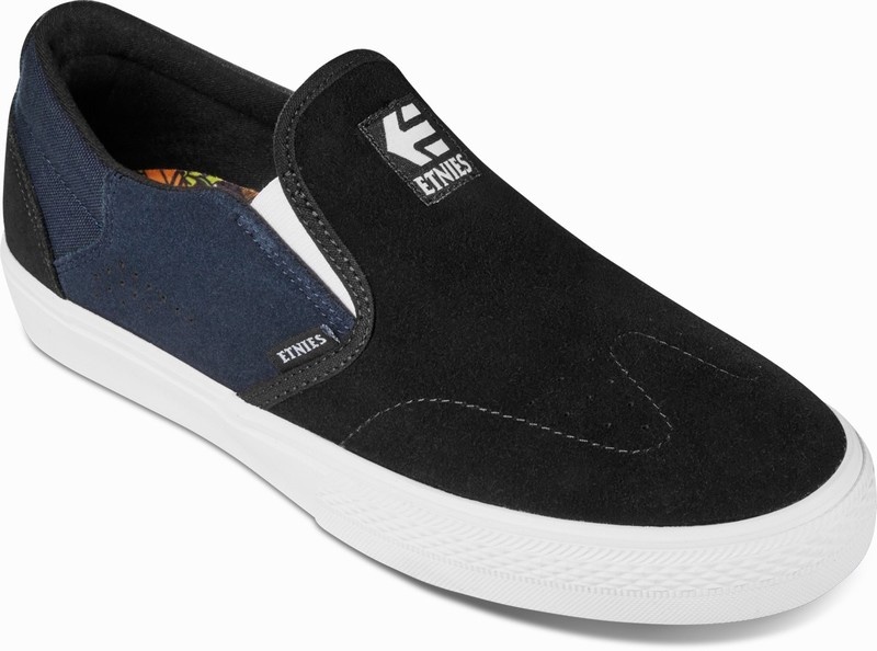 Slip On Etnies MARANA SLIP X DYSTOPIA Panske Čierne Námornícka Modrá | Slovensko-436718